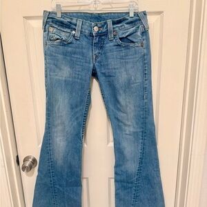 True Religion Light Blue Flare Jeans